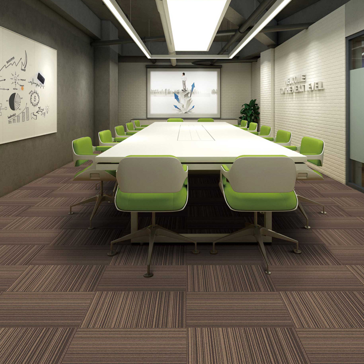 ZSFN22 Nylon 50*50 Loop Pile Carpet Tiles For Office