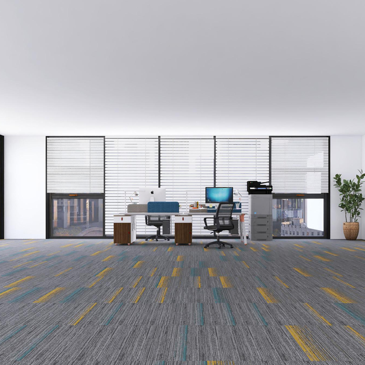 PP 25*100cm Commercial Office Use Carpet Tiles