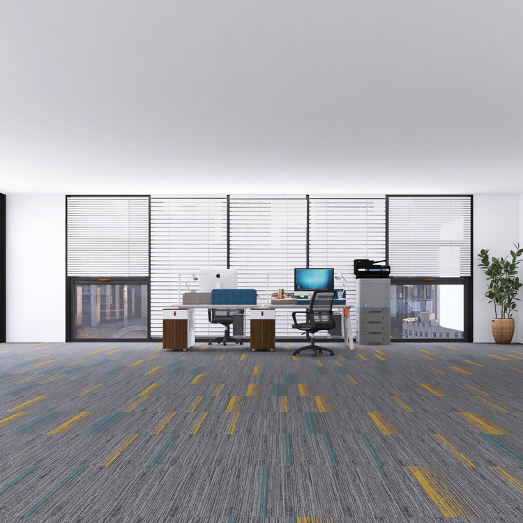 PP 25*100cm Commercial Office Use Carpet Tiles