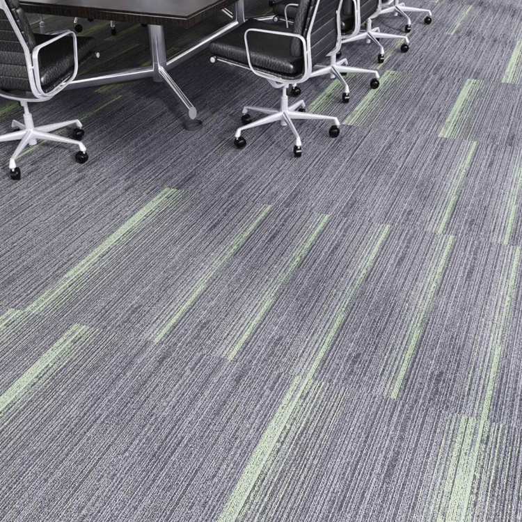 PP 25*100cm Commercial Office Use Carpet Tiles