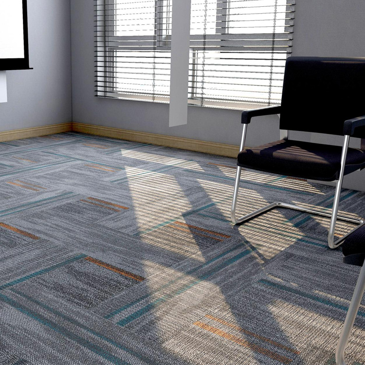 Wholesale Stripe Pattern Office Carpet Tiles