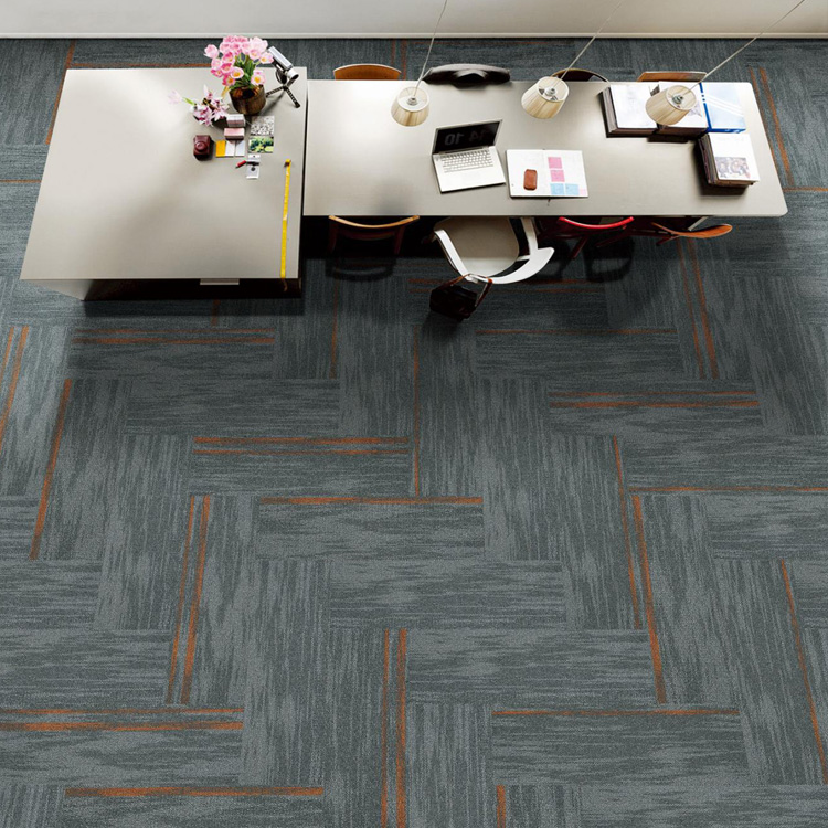 Wholesale Stripe Pattern Office Carpet Tiles