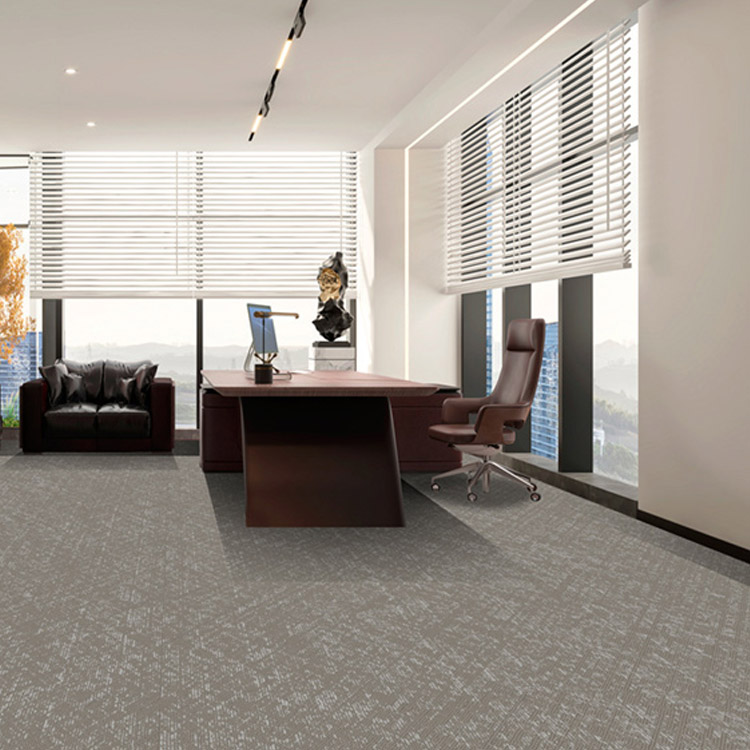 Plain Decoration Office Flooring 25*100Cm Carpet Tiles