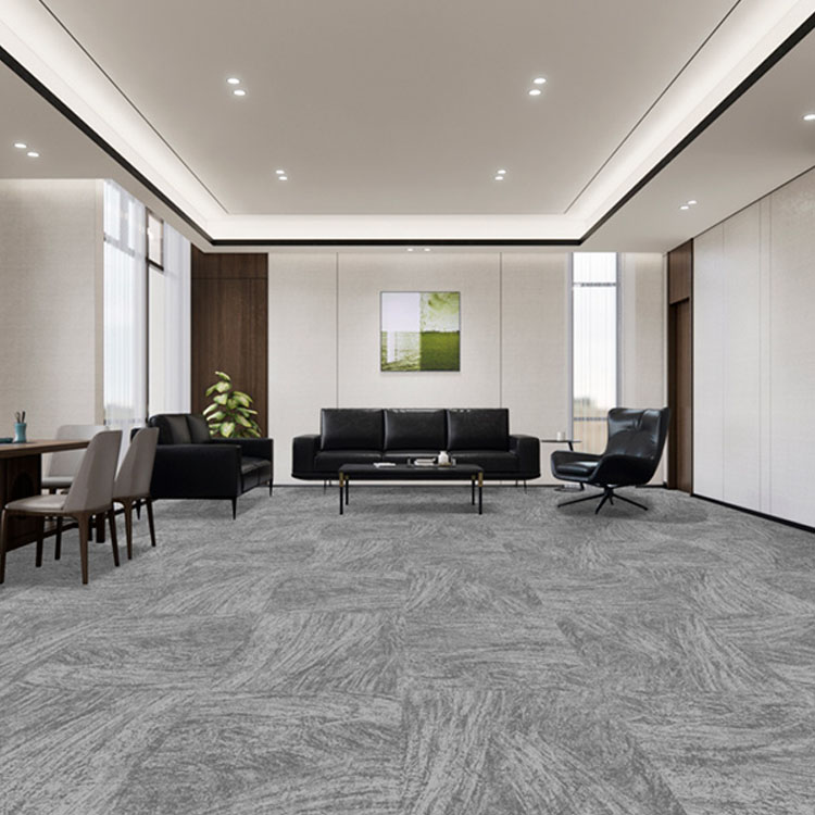 Commercial Plain 50X50cm Office Carpet Tiles