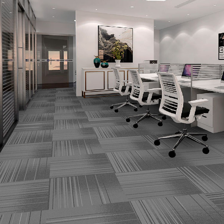 Stripe Pattern Carpet Tile China Carpet Tile Factory