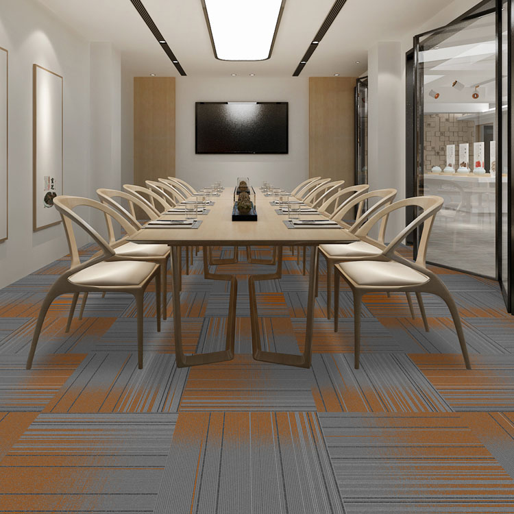 Stripe Pattern Carpet Tile China Carpet Tile Factory