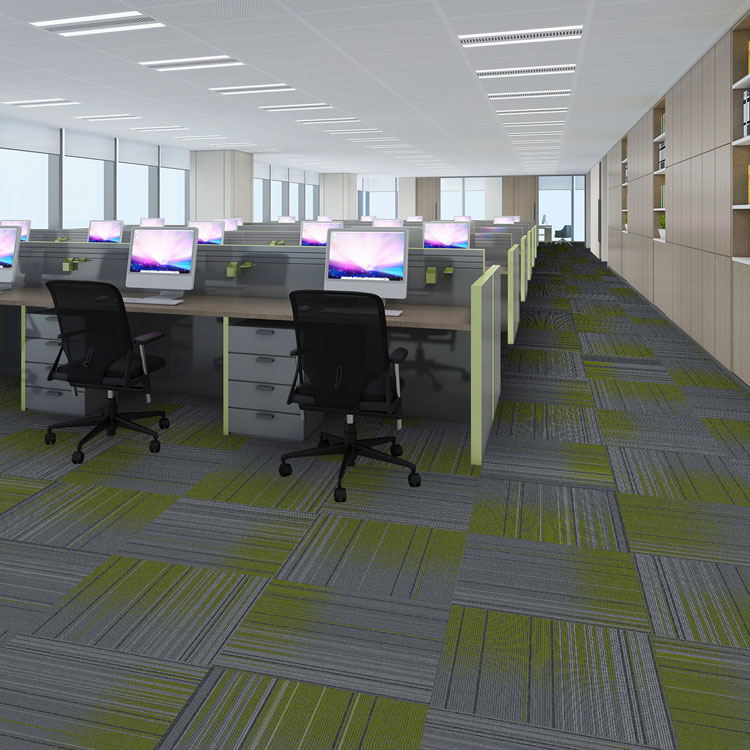 Stripe Pattern Carpet Tile China Carpet Tile Factory