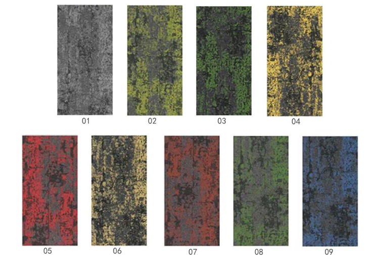 Removable Commercial Fireproof Modular Carpet Tiles