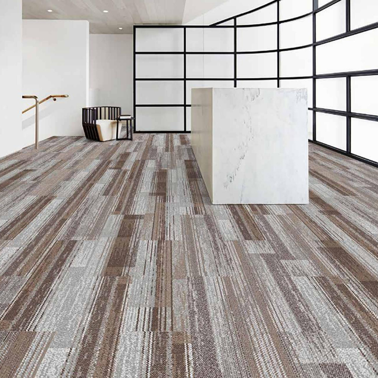 High Quality Printed Loop Pile Polyamide Carpet Tiles