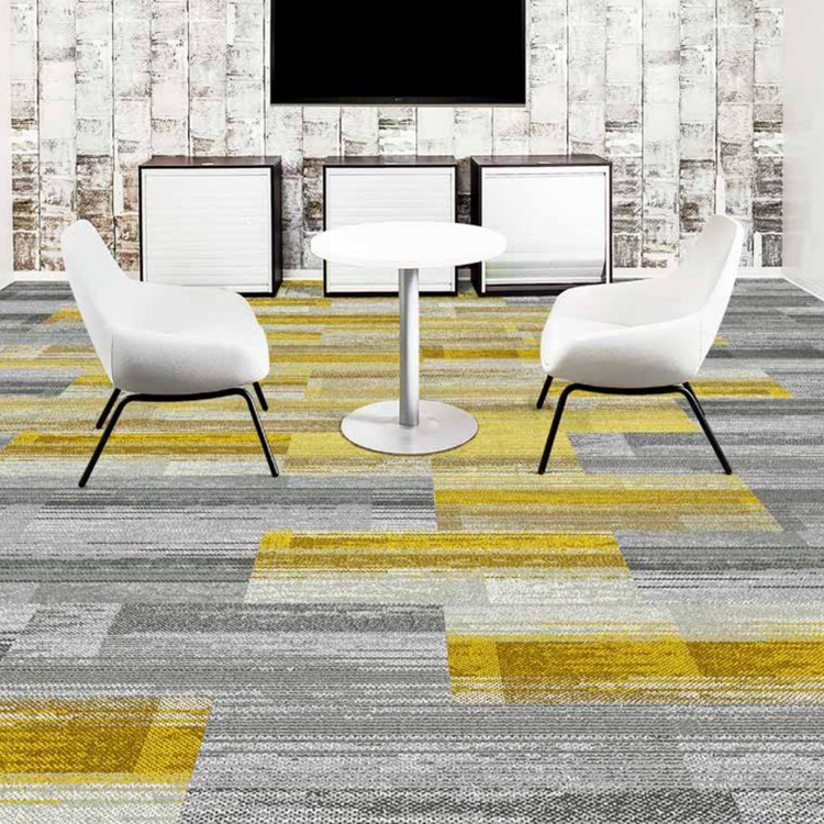 High Quality Printed Loop Pile Polyamide Carpet Tiles