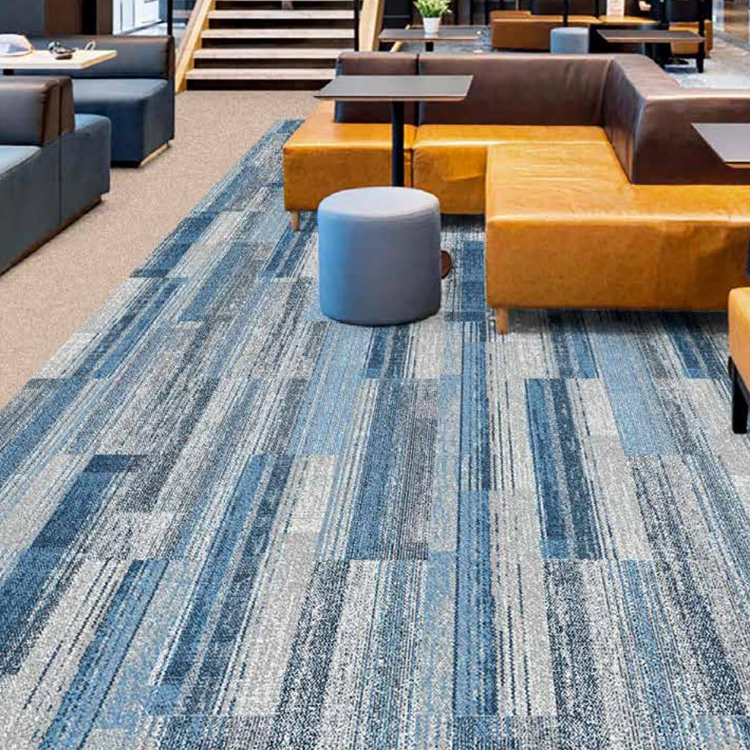 High Quality Printed Loop Pile Polyamide Carpet Tiles