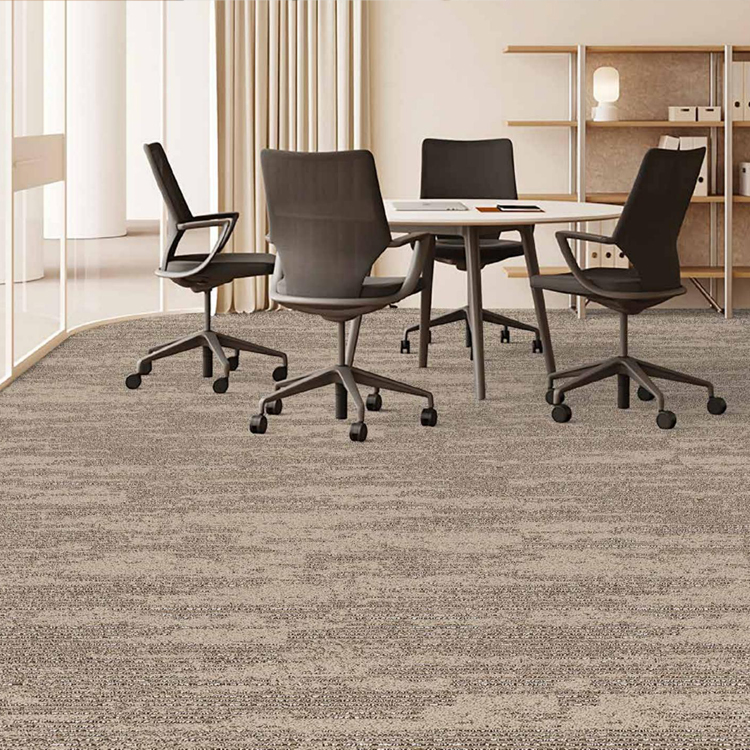 Durable Printed Loop Pile Polyamide Carpet Tiles For Office Floor