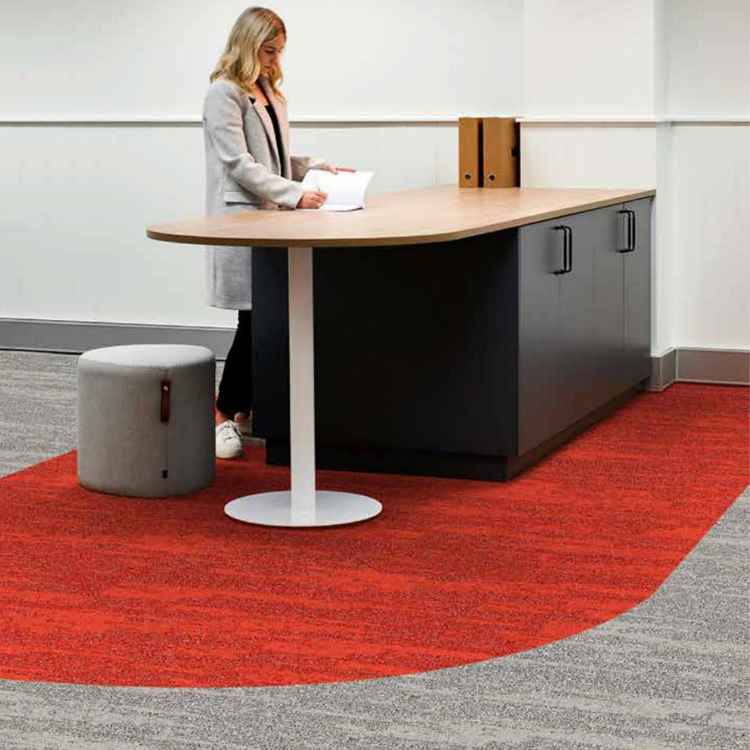 Durable Printed Loop Pile Polyamide Carpet Tiles For Office Floor