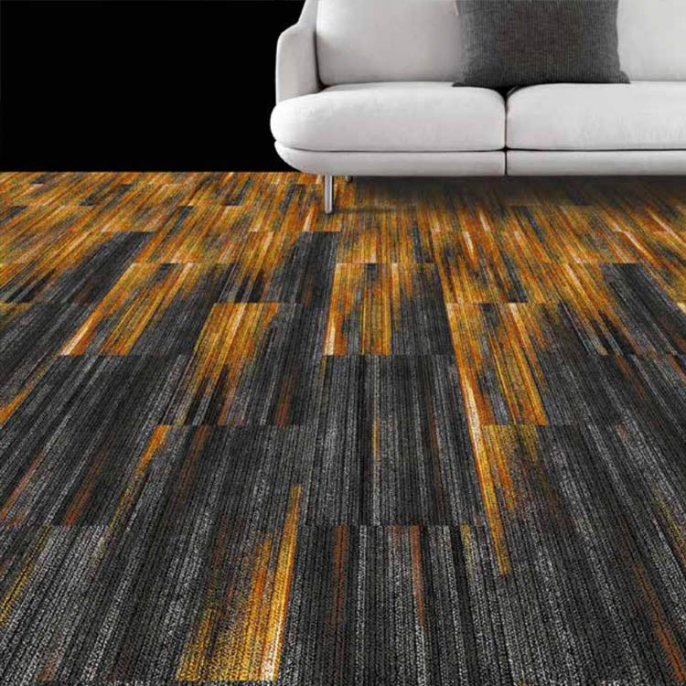 Customized High Quality Commercial Loop Pile Printed Carpet Tiles
