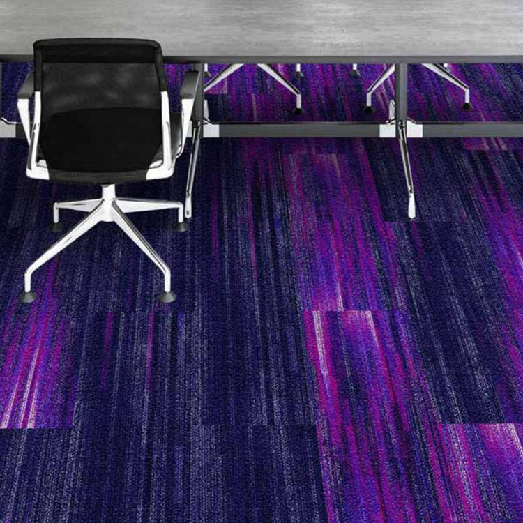 Customized High Quality Commercial Loop Pile Printed Carpet Tiles