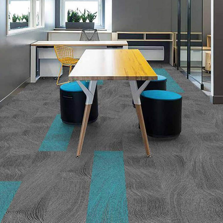 New Design Commercial Loop Pile Printed Carpet Tiles