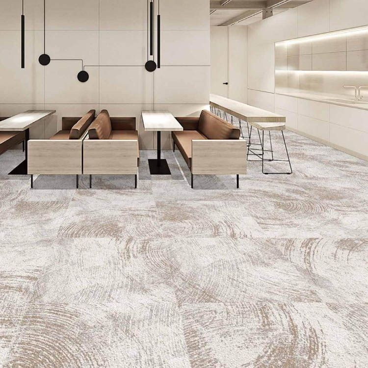 Nylon Fireproof Commercial Textured Carpet Tiles