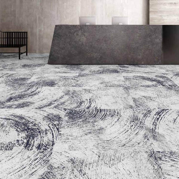 Nylon Fireproof Commercial Textured Carpet Tiles