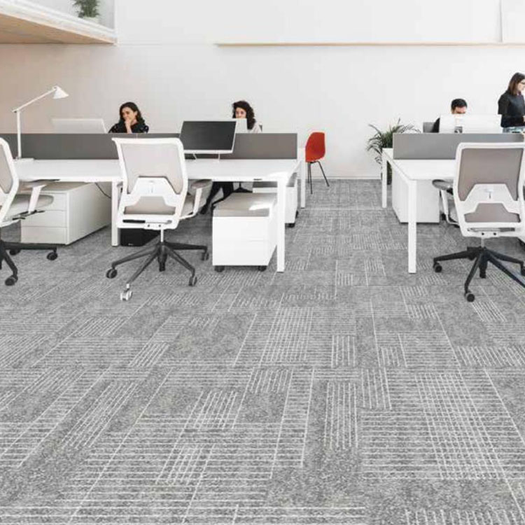 Polyamide Loop Pile Removable Office Floor Carpet Tiles