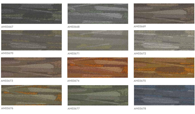 AN03 100% Nylon Fireproof Decoration Office Floor Carpet Tiles