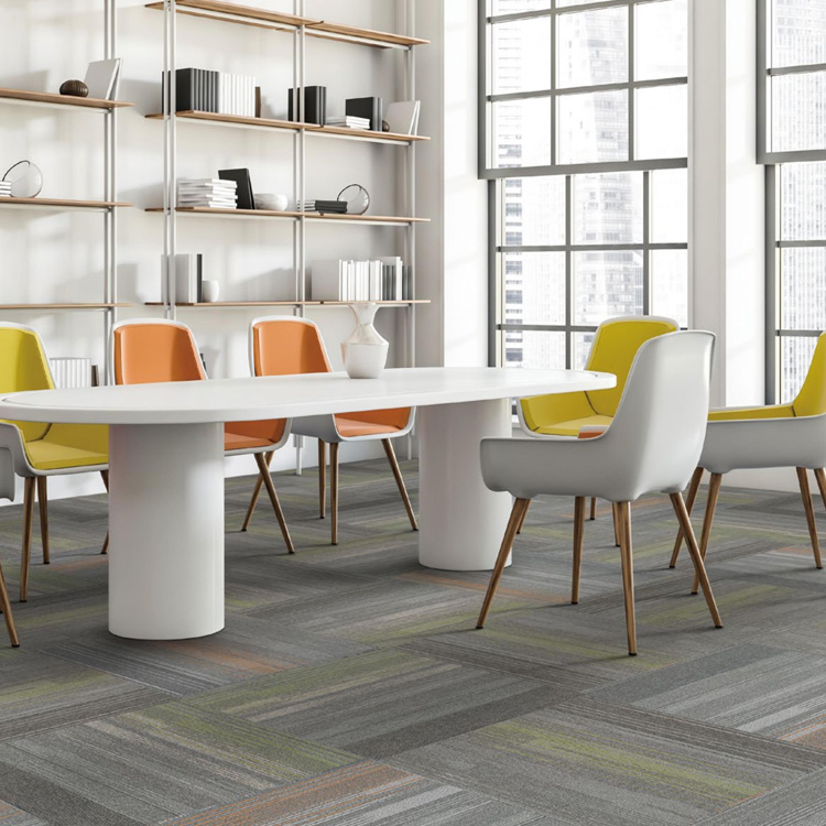 100% Nylon Fireproof Loop Pile Office Carpet Tile