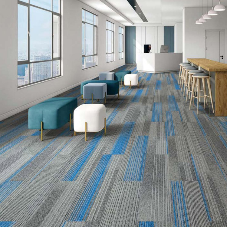 Tufted Plain 25*100cm Office Carpet Tiles