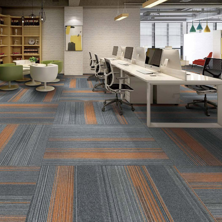 Tufted Plain 25*100cm Office Carpet Tiles