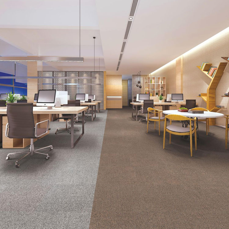 Commercial 50*50cm Loop Pile Nylon Carpet Tile