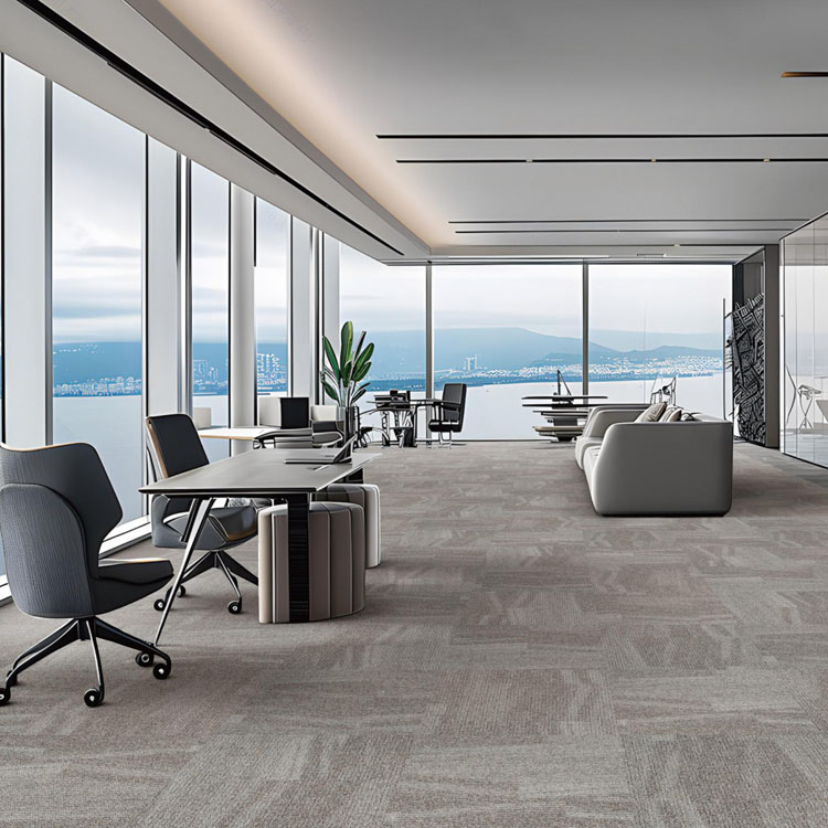 High Quality 100% Nylon Fireproof Decoration Office Floor Carpet Tiles