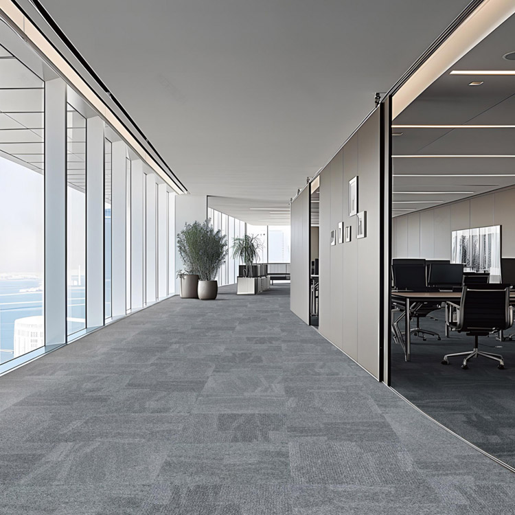 High Quality 100% Nylon Fireproof Decoration Office Floor Carpet Tiles