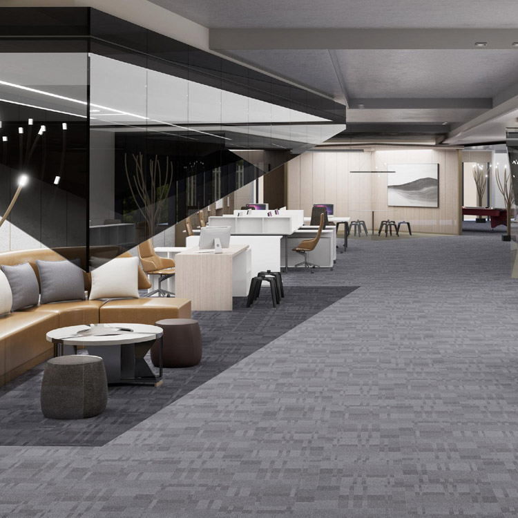 Nylon 50*50 Carpet Tiles Commercial Office Modular Carpet Tiles