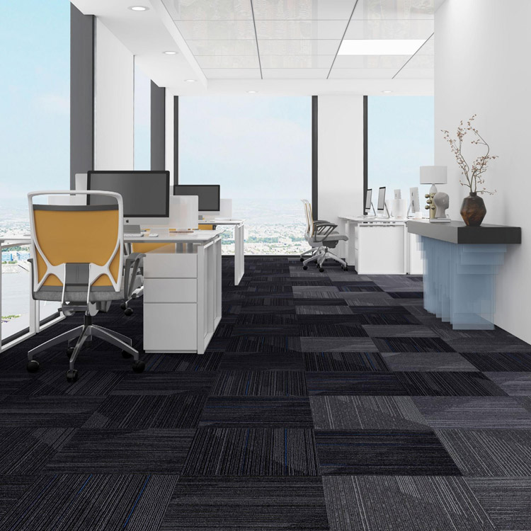 100% Nylon Commercial Carpet Tiles Fireproof Decoration Office Floor Carpet Tiles