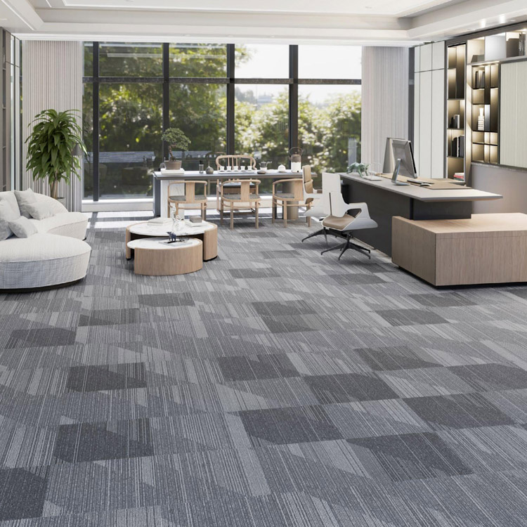100% Nylon Commercial Carpet Tiles Fireproof Decoration Office Floor Carpet Tiles