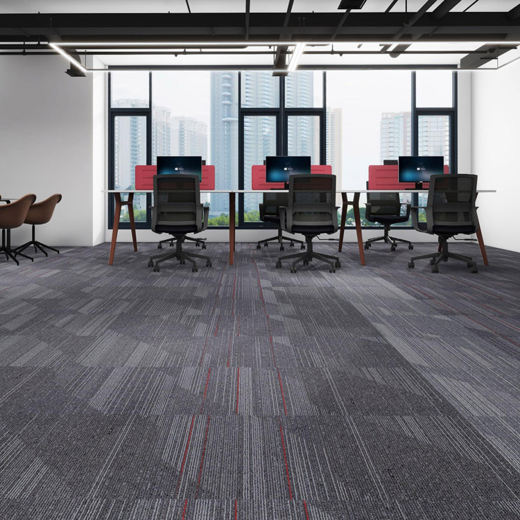 100% Nylon Commercial Carpet Tiles Fireproof Decoration Office Floor Carpet Tiles