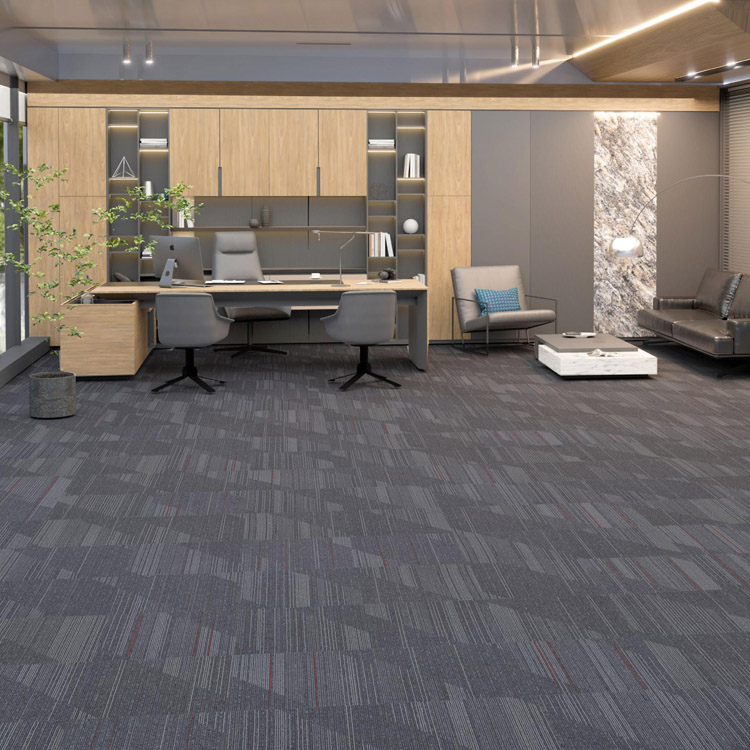 100% Nylon Commercial Carpet Tiles Fireproof Decoration Office Floor Carpet Tiles