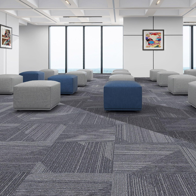 100% Nylon Commercial Carpet Tiles Fireproof Decoration Office Floor Carpet Tiles