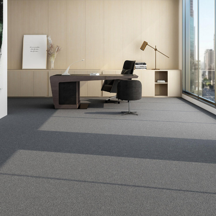 100% Nylon Fireproof Level Loop Office Floor Carpet Tiles