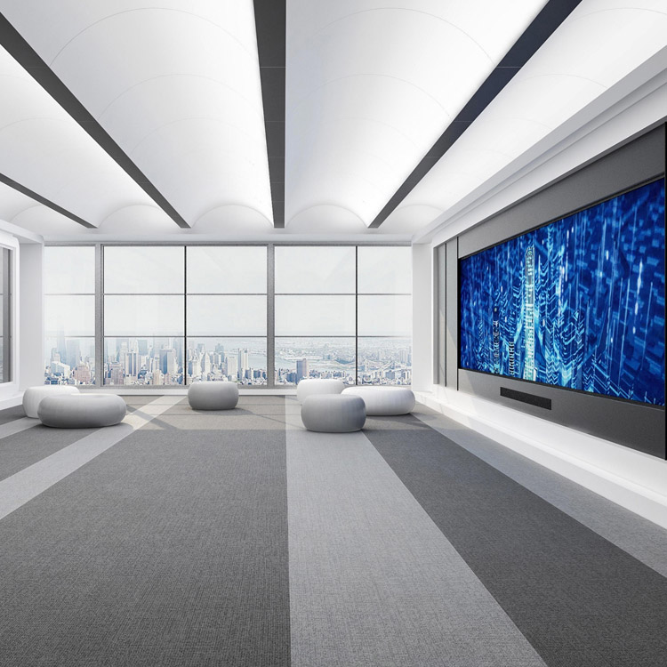 Office Use Carpet Tiles High Quality Nylon With PVC Backing 25*100 Carpet Tiles