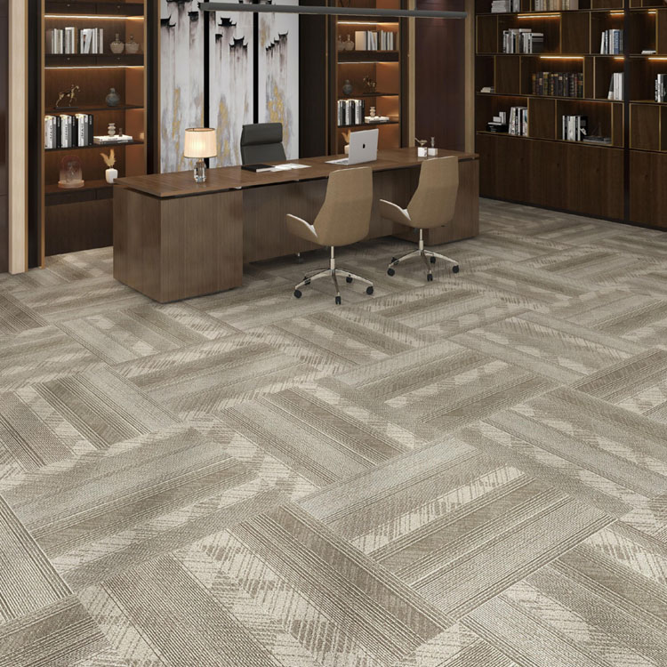 Office Flooring Carpet Tiles High Quality PVC Backing 25*100cm Carpet Tiles