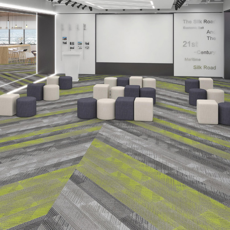 Office Flooring Carpet Tiles High Quality PVC Backing 25*100cm Carpet Tiles