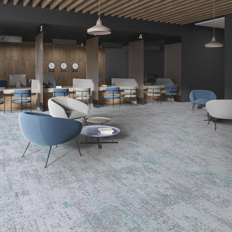 Nylon Office Carpet Tiles 60*60 Level Loop Carpet Tiles