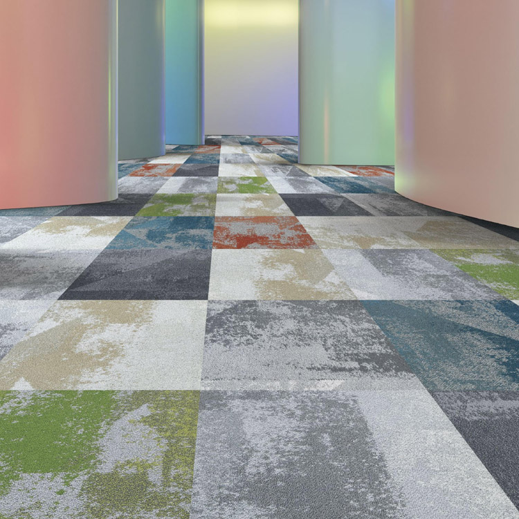 Commercial Nylon High-low Loop Carpet Tiles Office Carpet Tiles