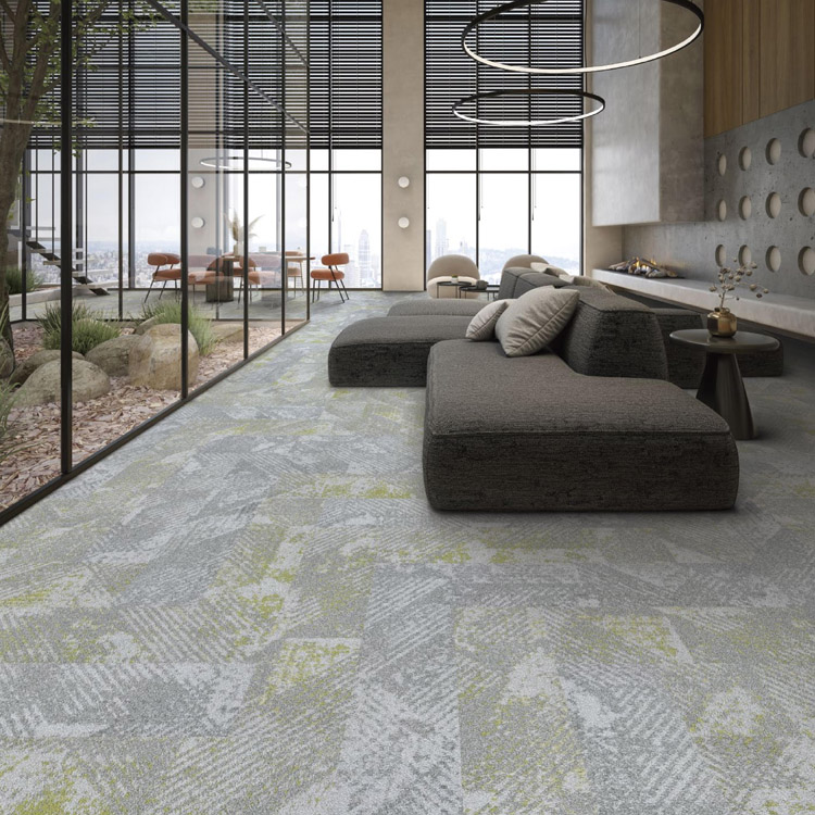 Nylon 25*100 Carpet Tiles Office Flooring Carpet Tiles