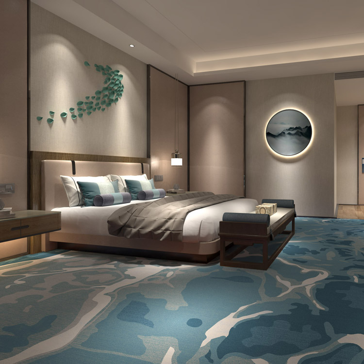 Customized Broadloom High-definition Hotel Room Printed Carpet