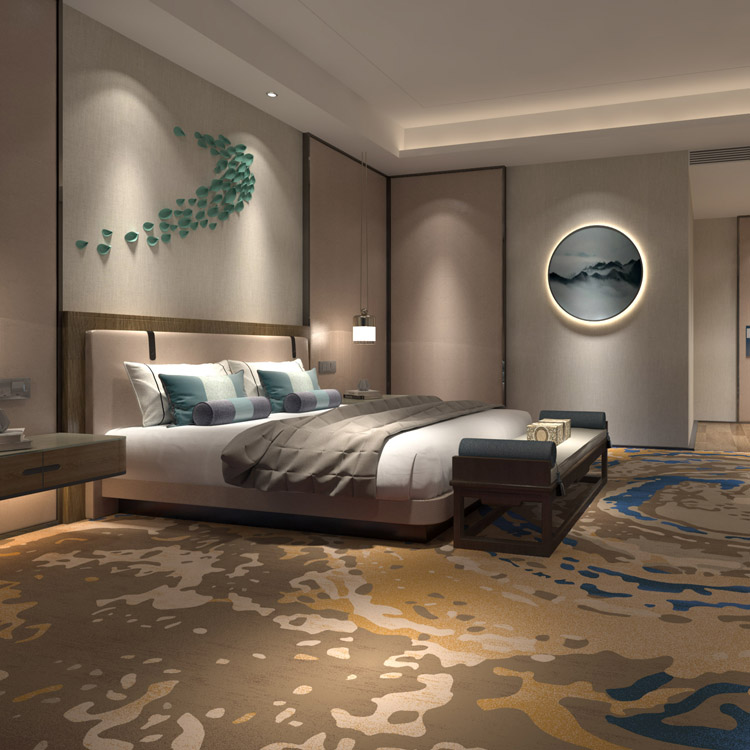 Customized Broadloom High-definition Hotel Room Printed Carpet