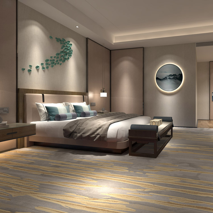 Customized Broadloom High-definition Hotel Room Printed Carpet