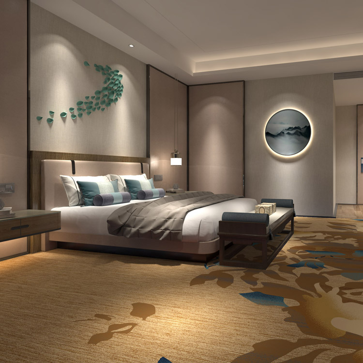 Customized Broadloom High-definition Hotel Room Printed Carpet