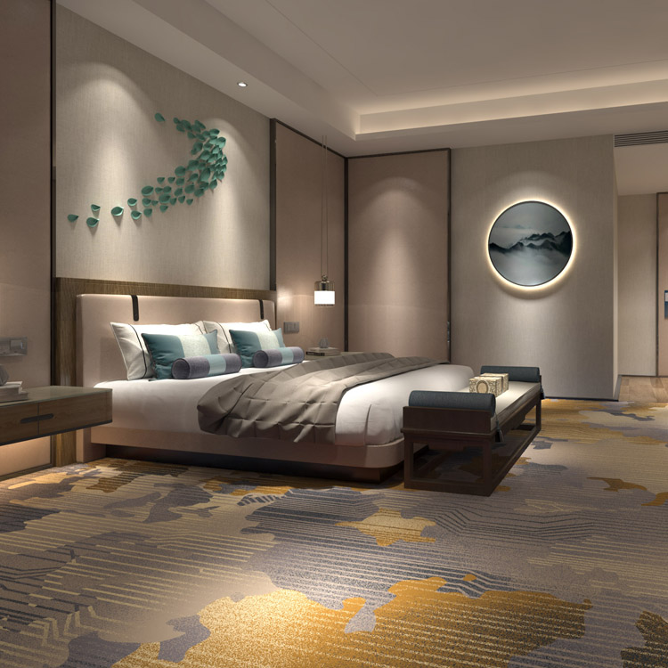 Customized Broadloom High-definition Hotel Room Printed Carpet