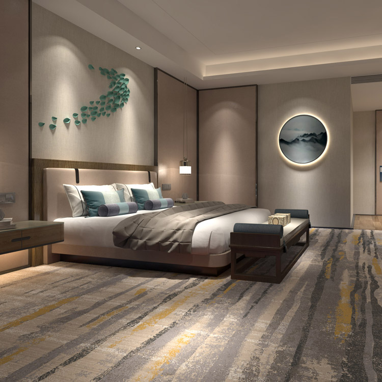 Customized Broadloom High-definition Hotel Room Printed Carpet