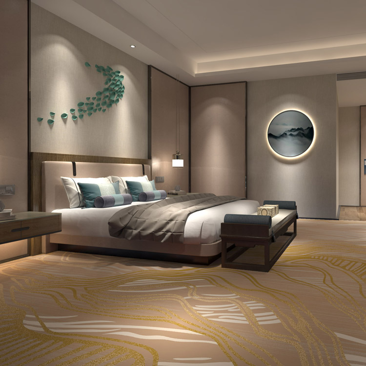 Customized Broadloom High-definition Hotel Room Printed Carpet